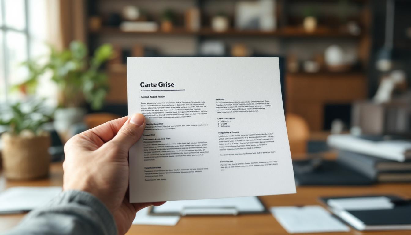 Comment obtenir un document carte grise facilement en 2026